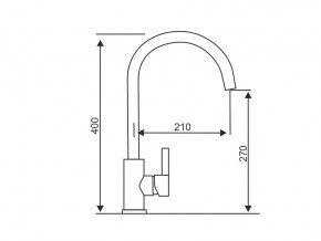 Смеситель Logic LM2102 Stainless Steel в Трёхгорном - tryohgornyj.mebel74.com | фото 2