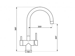 Смеситель Sprint Logic LM2191 Stainless Steel в Трёхгорном - tryohgornyj.mebel74.com | фото 2