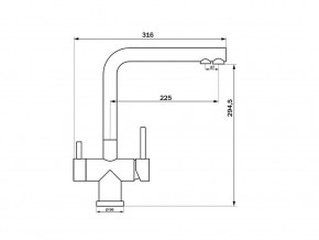 Смеситель Sprint Logic LM2192 Stainless Steel в Трёхгорном - tryohgornyj.mebel74.com | фото 2