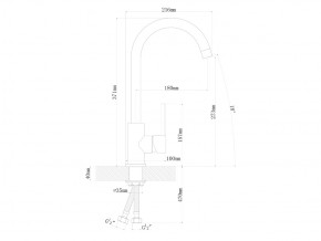 Смесители Florentina Альфа Нержавеющая сталь в Трёхгорном - tryohgornyj.mebel74.com | фото 2