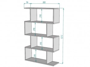 Стеллаж S54 в Трёхгорном - tryohgornyj.mebel74.com | фото 3