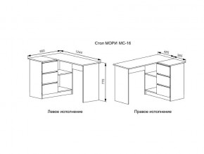 Стол Мори МС-16/2 УНИ в Трёхгорном - tryohgornyj.mebel74.com | фото 2