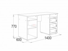 Стол письменный 3 Омега 16 в Трёхгорном - tryohgornyj.mebel74.com | фото 2