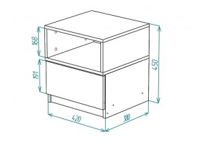 Тумба прикроватная Грация в Трёхгорном - tryohgornyj.mebel74.com | фото 2