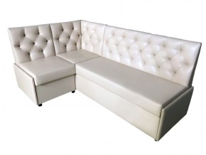 Угловой диван Призма со стяжками белый со спальным местом в Трёхгорном - tryohgornyj.mebel74.com | фото