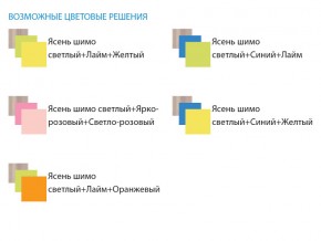 Уголок школьника Юниор 4.1 лайм/оранжевый в Трёхгорном - tryohgornyj.mebel74.com | фото 3